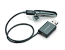 Bluetooth ワイヤレスヘッドセット Marque M155 :: Black（黒）モデルと付属のデュアル USB 充電ケーブル